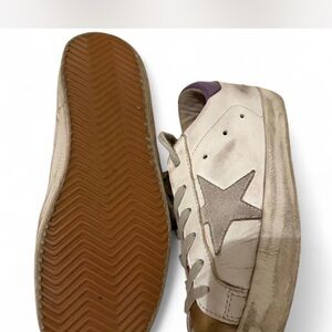 GGDB White and Gold Sneakers women vintage style size 8